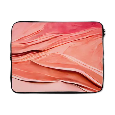 Produktbild von MuchoWow® Laptop Hülle 15 Zoll Abstrakt - Rosa - Pastell - Formen Laptoptasche - Laptoptasche - Sleeve - Rundum-Schutz