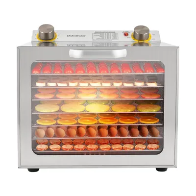 Zdjęcie produktu dla 8-poziomowy dehydrator ze stali nierdzewnej, dehydrator spożywczy do użytku domowego, 29 x 30 x 28 cm