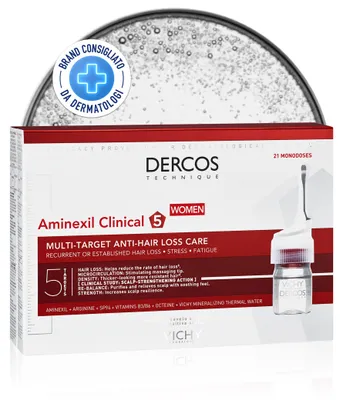 Productafbeelding van Dercos Aminexil Clinical 5 - 21 monodoses voor haarverzorging