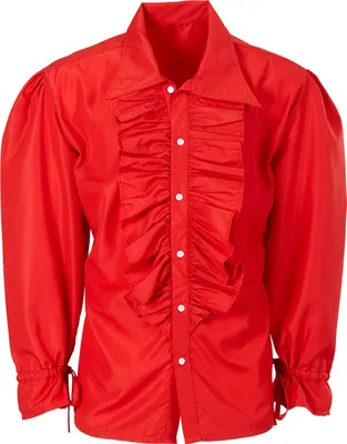 Produktbild von Rotes Rüschenshirt Xl