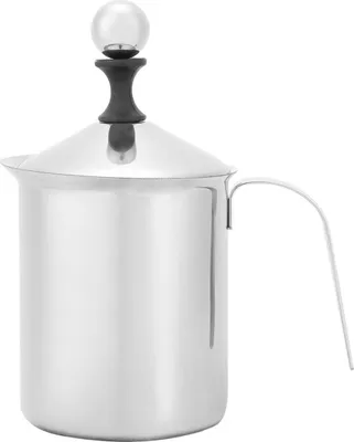 Produktbild von 800 ml Haushalts-Milchkännchen aus Edelstahl, Milchaufschäumer für Cappuccino und Kaffeeschaum