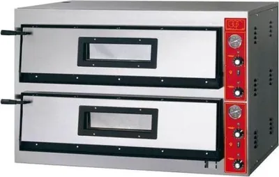 Produktbild von GGF Pizzaofen mit zwei Kammern für 12 Pizzen à 300 mm, 12,8 kW, 1150 x 735 x 750 mm (BxTxH)