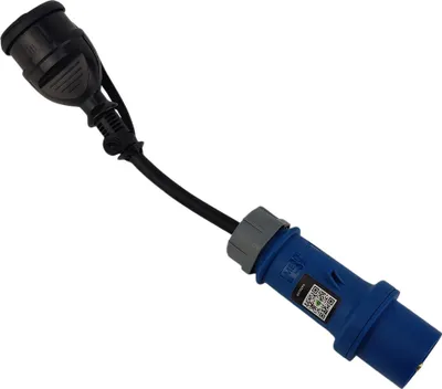Image de Adaptateur CEE 2 m 16 A/230 V fiche 16 A camping caravane 230 V câble adaptateur 2572