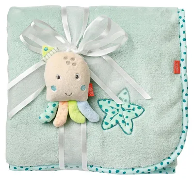 Produktbild von Kuscheldecke Oktopus –als Krabbelunterlage, Schnuffeltuch oder Zudecke