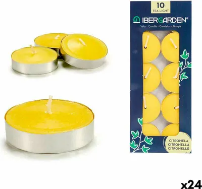 Obrázek produktu pro Sada žlutých svíček citronella (24 kusů)