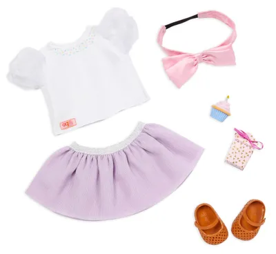 Produktbild von Our Generation Sweet Wishes – Geburtstags-Cupcake-Outfit für 46-cm-Puppen