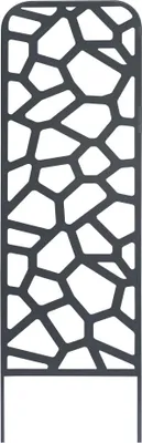 Image de Trellis métal décoratif à planter STONE - 0,33 x 1,20 m - Ardoise