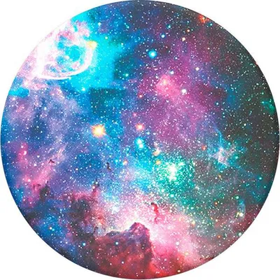 Produktbild von PopSockets PG Blauer Nebel, Griffigkeit, Schwarz, Mehrfarbig, Jede Marke, Sternenmuster, 76 mm, 151 mm