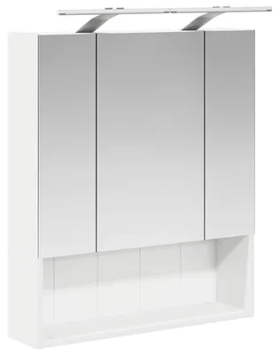 Obrázok produktu pre Kúpeľňová zrkadlová skrinka s poličkou Biela 60 x 14.5 x 70 cm