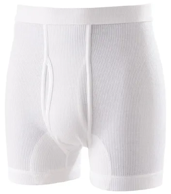 Produktbild von Übergröße Doppelripp Unterhose weiß Adamo Eingriff