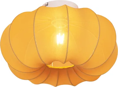 Produktbild von QAZQA - Japandi Japandi Deckenleuchte I Deckenlampe I Lampe I Leuchte Gold I Messing 37cm - Plu Asyesha I Wohnzimmer I Schlafzimmer - Textil Rund - LED geeignet E27