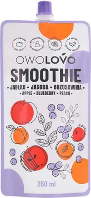Obrázek produktu pro Smoothie owocowe jagoda brzoskwinia Owolovo 250 ml