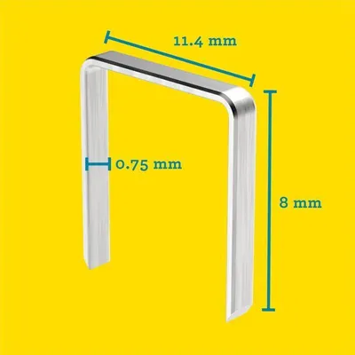 Produktbild von Rapid 40303084, Klammerpack, 8 mm, 5000 Heftklammern, Befestigung, Metallisch, R53, R153, R253, R353, R453, MS2.1, MS4.1, ALU610, ALU753, ALU853, ALU953, E100, ESN530, BTX530,...