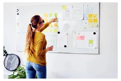 Produktbild von Weißes Whiteboard, 45 x 60 cm
