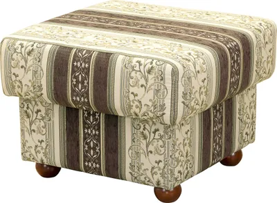 Produktbild von Max Winzer Hocker Corona - Chenille braun - Maße: 54 x 54 x 44 cm