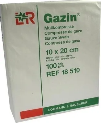 Produktbild von Lohmann & Rauscher Gazin Mullkompresse 10 x 20 cm, 12- fach, 100 Stück