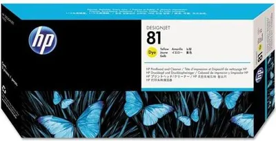 Image de Tête d'impression et nettoyeur de tête d'impression HP C4953A jaune