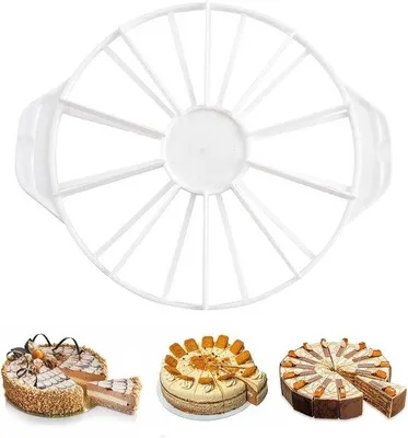 Produktbild von Kuchen- und Torten-Schneider für gleichmäßige Portionen - 32,5 x 26,5 cm
