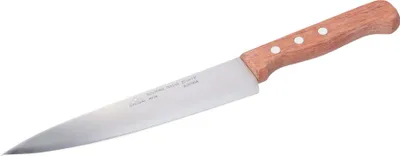Produktbild von STUBAI Kochmesser mit Edelholzgriff,200 mm, scharfes Küchenmesser aus Edelstahl, rostfrei, spülmaschinenfest