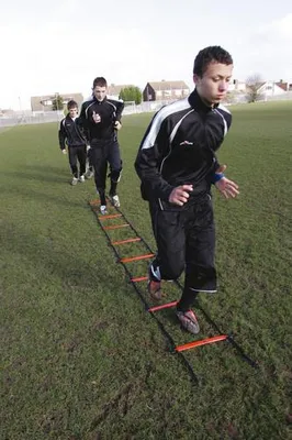 Produktbild von Precision Speedleiter Trainingsleiter - 4 Meter gelb schwarz Agility