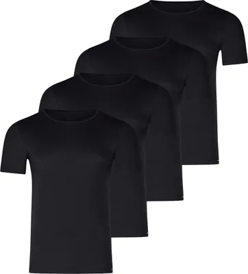 Produktbild von Skiny 4er Pack Unterhemd / Shirt Kurzarm Unterhemd / Shirt Kurzarm T-Shirt mit Rundhalsausschnitt, Körpernaher Passform, Strapazierfähig, pflegeleicht und langlebig