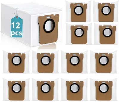 Productafbeelding van PolkaHome® 12 stuks stofzakken compatibel met Dreame L10s Ultra / L10s Pro Ultra / L10 Ultra / L20 Ultra / L30 Ultra / Xiaomi X10+ / X20+ /
