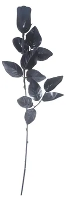 Produktbild von Künstliche Gothic Rose schwarz als Halloween Dekoration