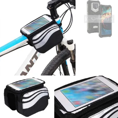Produktbild von K-S-Trade Rahmentasche Fahrrad-Halterung kompatibel mit Oukitel WP15S Rahmenhalterung Fahrrad Handyhalterung Fahrradtasche Handy Smartphone Halterung