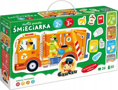 Zdjęcie produktu dla CzuCzu. Puzzle 26 elementów. Śmieciarka