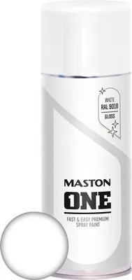 Produktbild von Sprühlack Maston ONE glänzend RAL 9010 reinweiss 400 ml