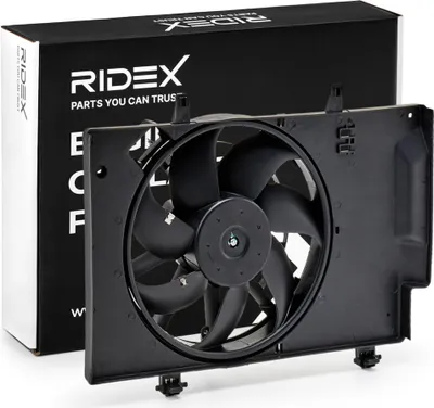 Produktbild von RIDEX 508R0083 Lüfter Motorkühlung Kühlerlüfter für FORD Fiesta Mk6 Schrägheck (JA8, JR8) Wasserkühler