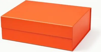 Zdjęcie produktu dla Pudełko Magnetyczne Na Prezent Pomarańczowe 330x255x115 zew A4 Pudełko Na Prezent