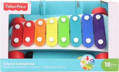 Produktbild von Fisher-Price Xylophon zum Ziehen, ab 18 Monaten, 1,5 Jahr(e), Mit Ton, Kunststoff, Mehrfarbig