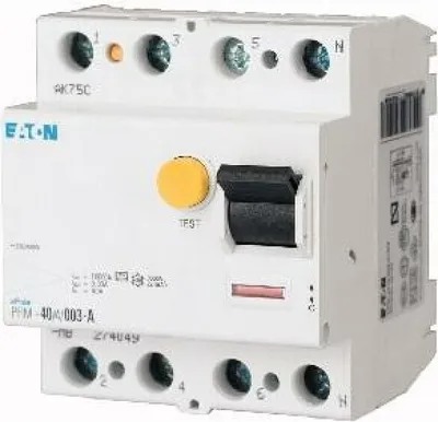 Zdjęcie produktu dla Eaton FI-SCHALTER SEL.+STOßST.+PULS. (PFIM-40/4/03-S/A-MW)