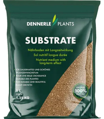 Produktbild von Nährboden DENNERLE PLANTS Substrate ca. 0,5 mm, ca. 1,25 kg, braun