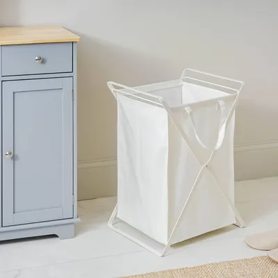 Immagine prodotto di Cesto portabiancheria Yamazaki con sacco estraibile 49x64x37cm bianco