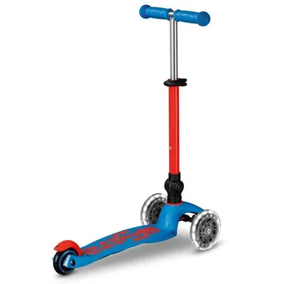 Produktbild von Micro Mobility Mini Micro Deluxe Foldable Neon LED, Kinder, Dreiradroller, Junge/Mädchen, Asphalt, 50 kg, 3 Rad/Räder