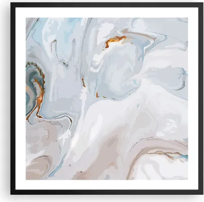 Produktbild von Gerahmtes Poster - Schwarzer Rahmen - Abstraktion modern - 60x60 cm - Wand Bild - Wanddeko - Wandbilder - Kunstposter - Wandposter - Bilderrahmen - Bilder - Kunstdruck - Wandbild - P2BAC60x60-4052