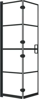 Obrázek produktu pro vidaXL Skládací sprchový kout ESG 80x140 cm černý