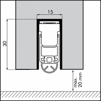Productafbeelding van Em Uni-Proof 928 - Automatische valdorpel