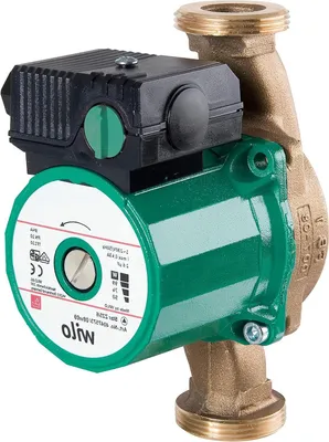 Productafbeelding van Circulatiepomp Drinkwater - Warmtepomp Pomp - Verwarmingswater Cirkelen - Nat Loper - 180 mm - Zwart