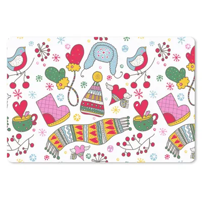 Produktbild von MuchoWow® Mauspad Mousepad Muster - Winter - Weihnachten 27x18 cm - Mousepads - Maus Mat - Pad - Mausunterlage - Büroartikel - Desk Matten
