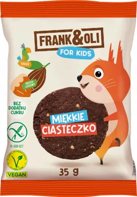 Zdjęcie produktu dla Miękkie Ciasteczko Z Kakao I Orzechami Laskowymi Dla Dzieci 35 G