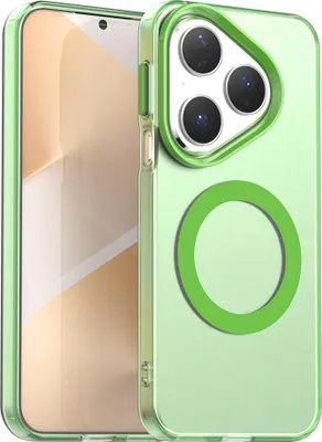 Image de Etui magnétique pour Huawei Pura 80, étui antichoc fin, mat et translucide Vert