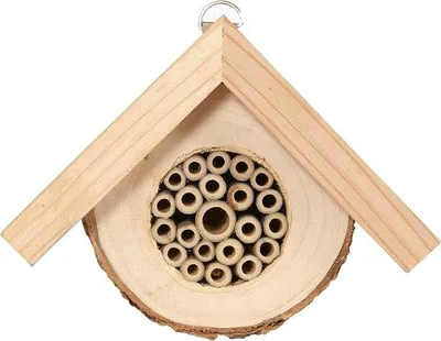 Immagine prodotto di Albergo per api selvatiche resistente alle intemperie circa 17 x 135 x 8 cm legno di cedro/popolo naturale
