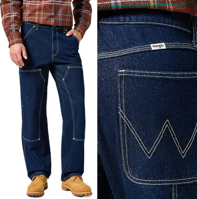 Produktbild von WRANGLER Herren, Jeanshosen, Regular fit RELAXED STRAIGHT, W38 L34, Blau, Jeans, baggyjeans, buggy