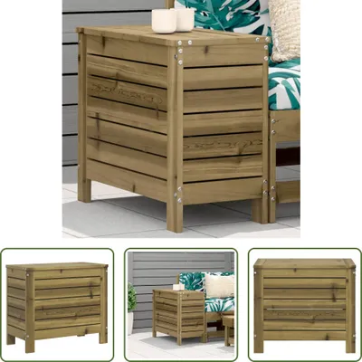 Produktbild von The Living Store Gartenhocker 62x31,5x52 cm Kiefernholz Imprägniert