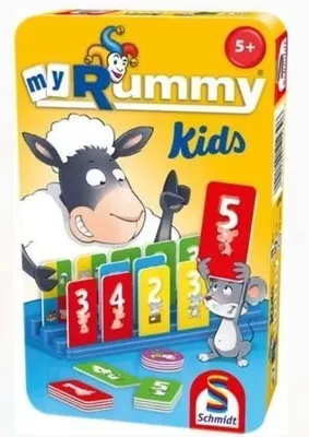 Immagine prodotto di MyRummy Kids Gioco per famiglie, Schmidt Spiele, Gioco di ramino, Versione colorata, Gioco da viaggio
