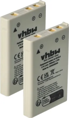 Produktbild von vhbw 2x Akku kompatibel mit Nikon Coolpix 3700, P5100, 5200, 4200, 5900, P100, P3, 7900, P500, P4, P510, P5000, P520 Kamera (1000 mAh, 3,6 V, Li-Ion)