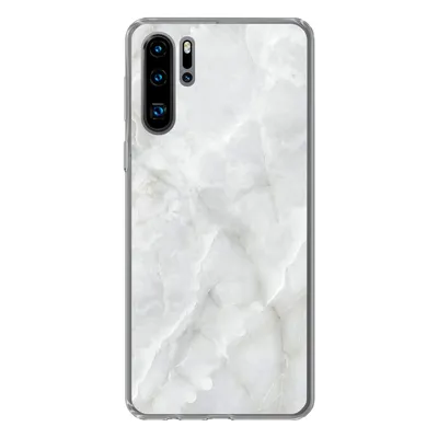 Produktbild von MuchoWow® Handyhülle Schutzhülle Hülle für Huawei P30 Pro Marmor - Weiß - Muster - Stein - Marmoroptik Silikon Softcase Handy Hülle - Schutzdeckel